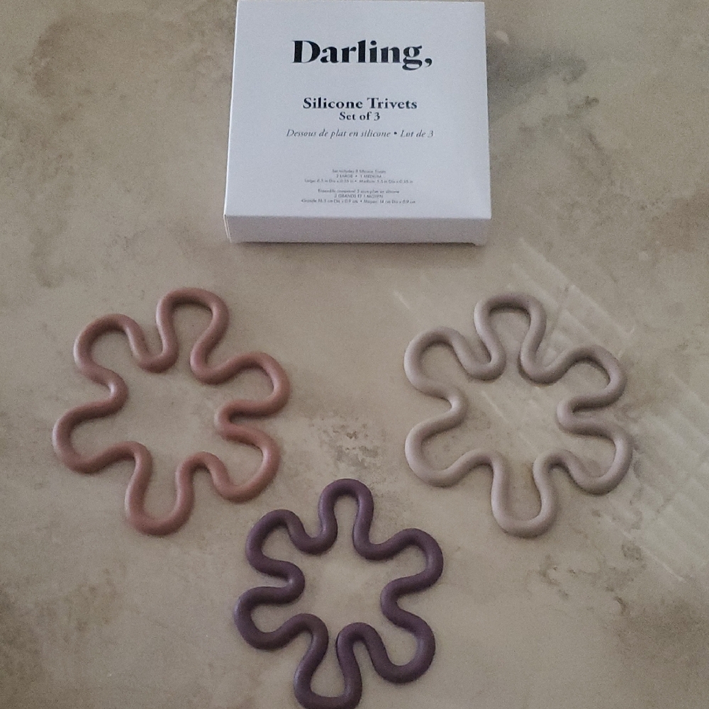 Darling Silicone Trivets Set